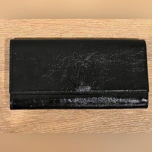Black YSL clutch